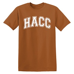 HACC ARCHED TEE -  burntorange